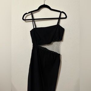 Black mini dress with cut out